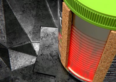 pojedynczy kadr z animacji C-BORG Food