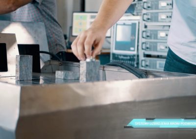 pojedynczy kadr z filmu korporacyjnego dla Centrum Techniki Morskiej Ośrodka Badawczo Rozwojowego