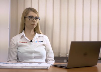 pojedyncza klatka z filmu Mobipol Case Study dla Verizon Connect