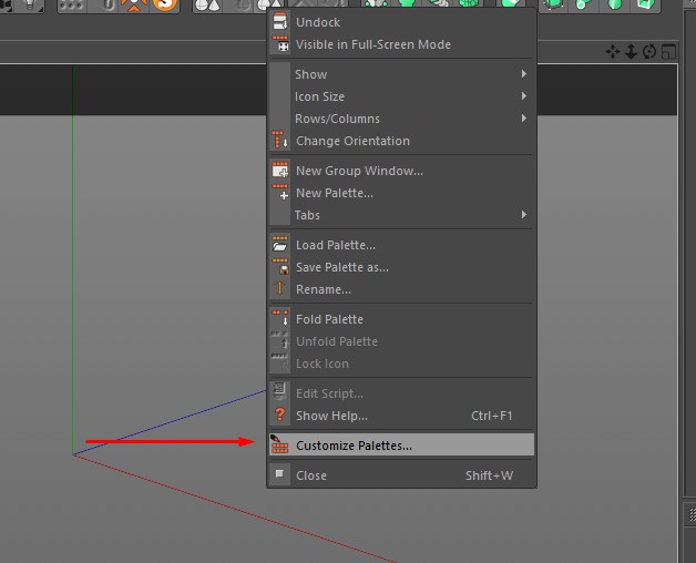 Customize palets